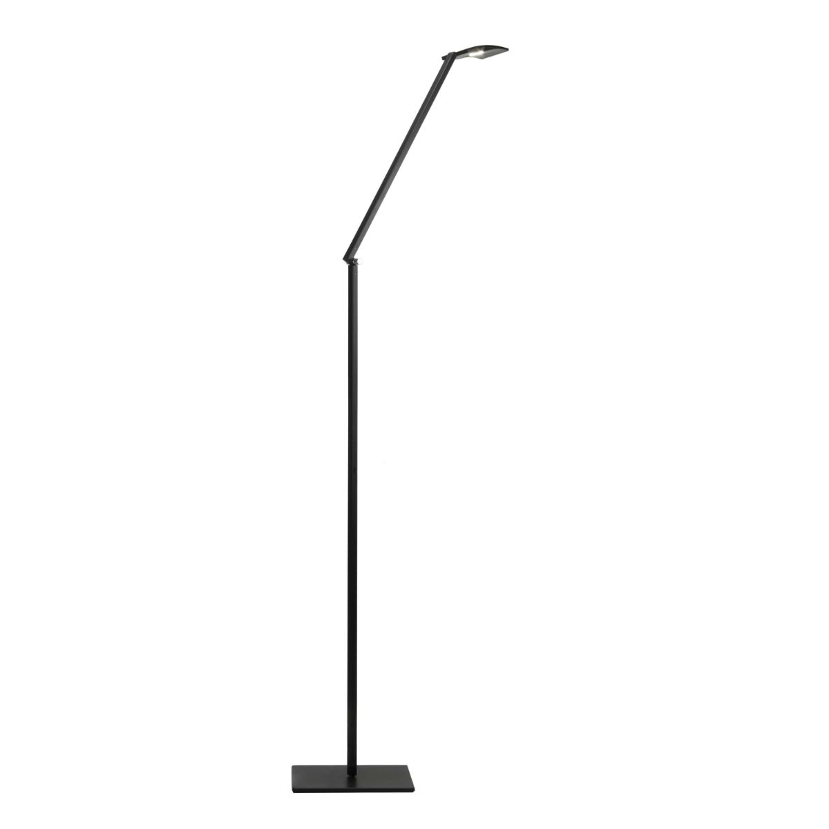 Mosso Pro Black Transitional Boom Arm LED Floor Lamp with USB Port