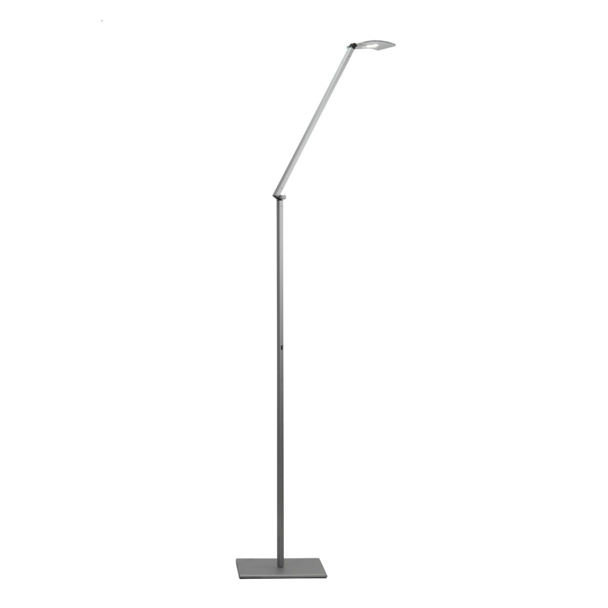 Mosso Pro Silver Transitional Boom Arm LED Floor Lamp with USB Port