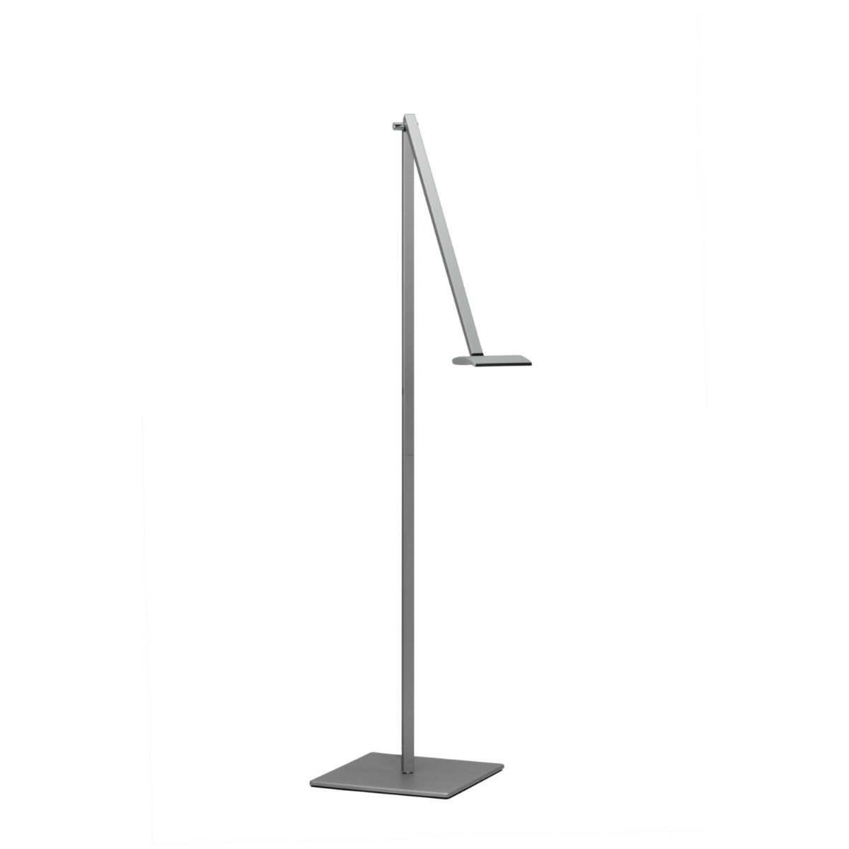 Mosso Pro Silver Transitional Boom Arm LED Floor Lamp with USB Port