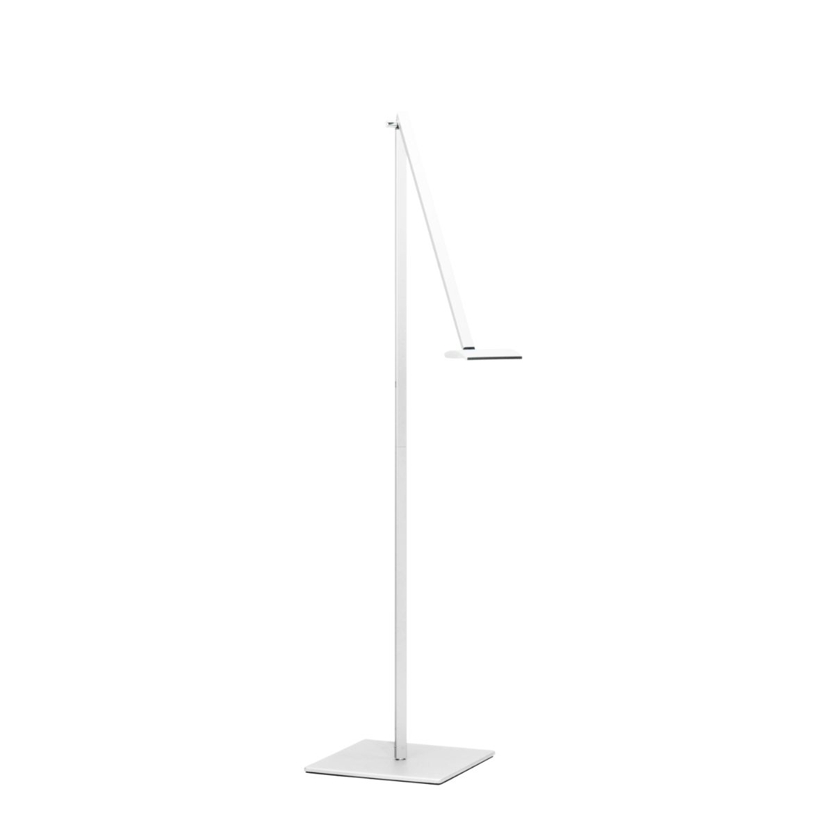 Mosso Pro White Transitional Boom Arm LED Floor Lamp with USB Port