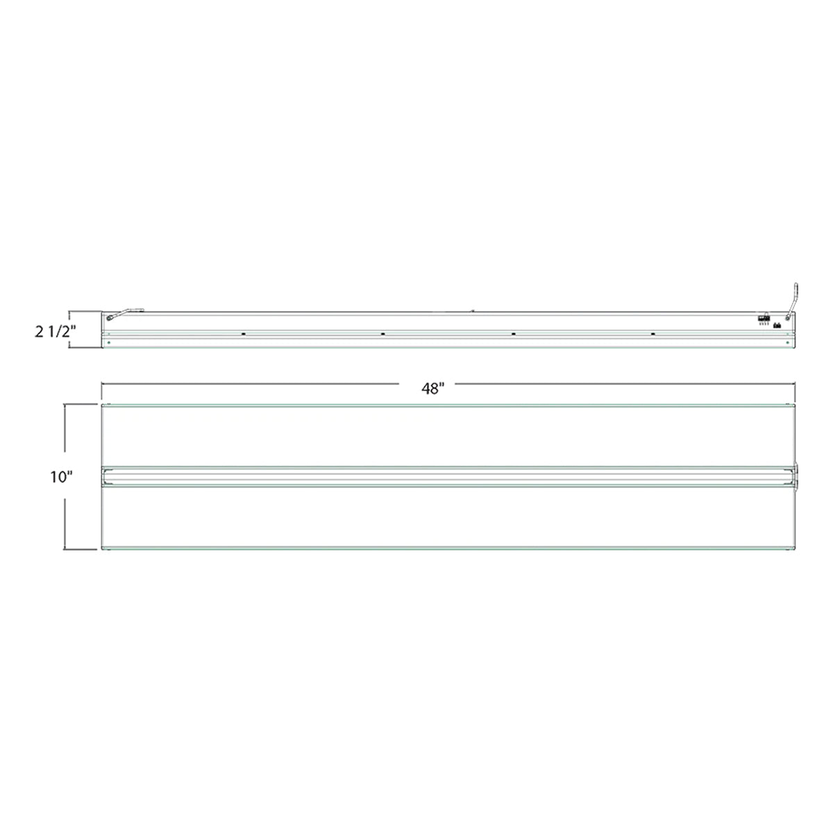 Linear High Bay LED Light, 180/270/360W, 50000lm, 4000K/5000K, 120-277V