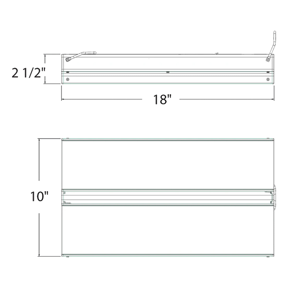 Linear High Bay LED Light, 48/71/95W, 13000lm, 4000K/5000K, 120-277V - Bees Lighting