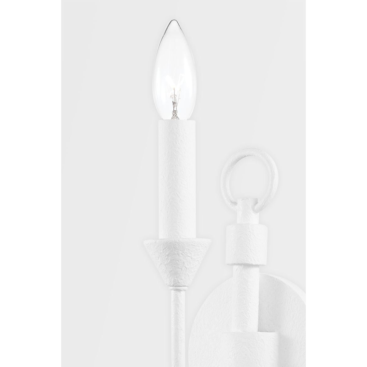 Cate 14 in. Armed Sconce White finish - Bees Lighting