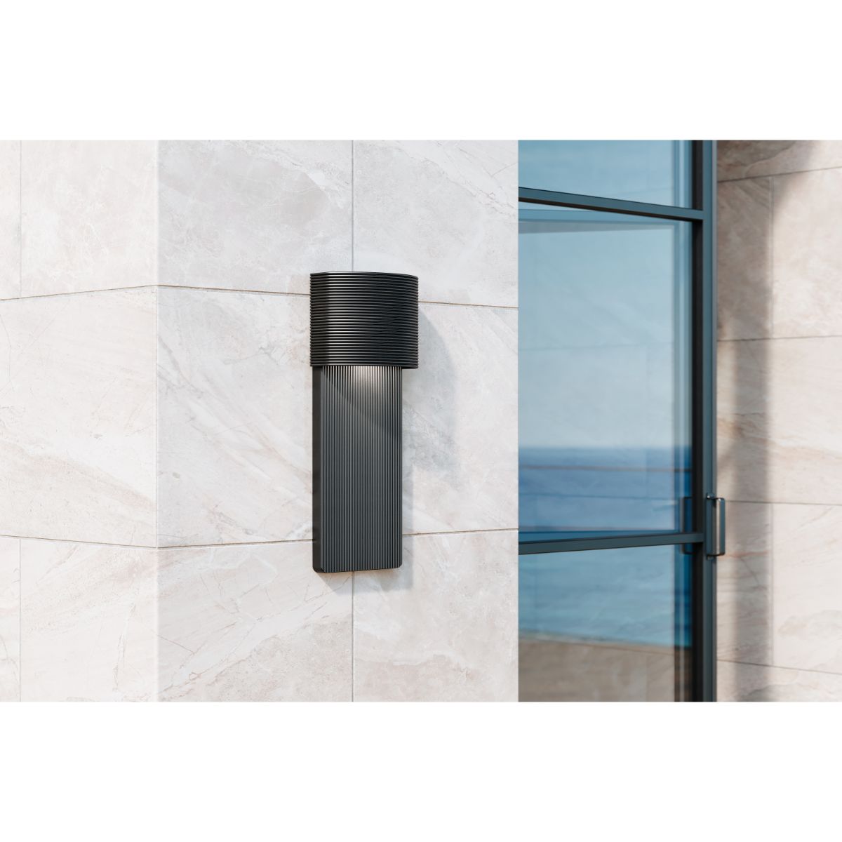 TEMPE 17 in. LED Outdoor Wall Sconce Black Finish - Bees Lighting