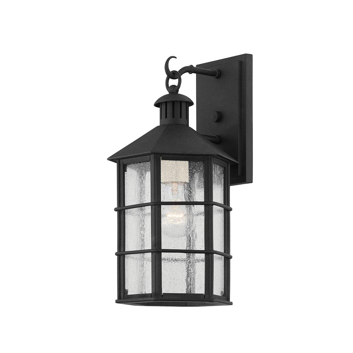 LAKE COUNTY 15 In. Outdoor Wall Lantern Iron Finish - Bees Lighting