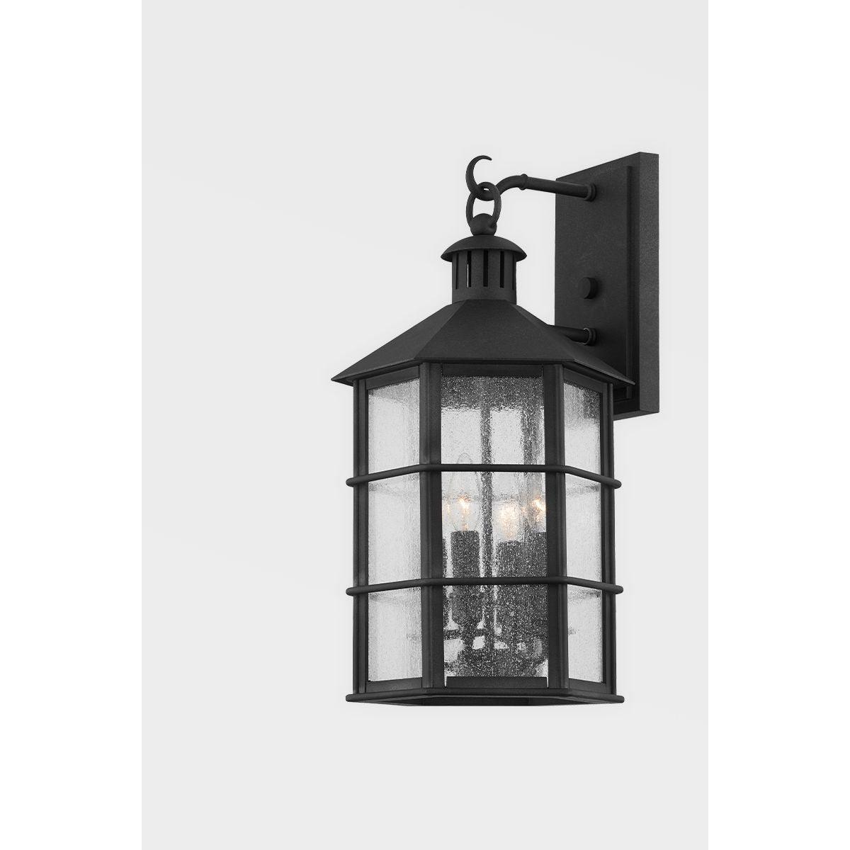 LAKE COUNTY 21 In. 4 Lights Outdoor Wall Lantern Iron Finish - Bees Lighting