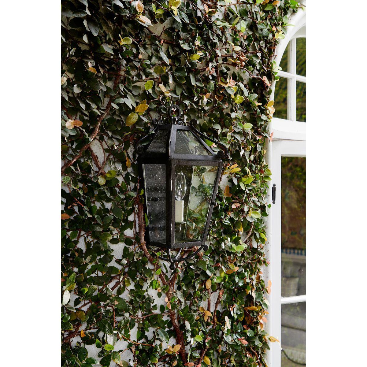 SANTA BARBARA COUNTY 17 in. Outdoor Wall Lantern French iron Finish - Bees Lighting