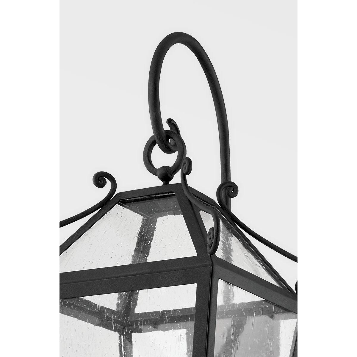 SANTA BARBARA COUNTY 26 In. 3 Lights Outdoor Wall Lantern French Iron Finish - Bees Lighting