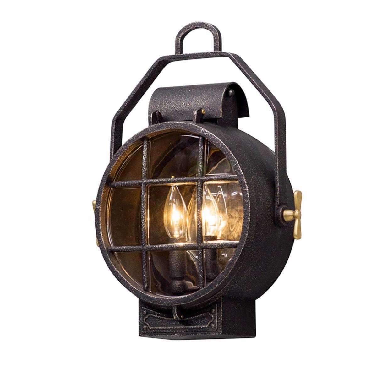 POINT LOOKOUT 16 in. 2 Lights Outdoor Wall Sconce Silver Finish - Bees Lighting