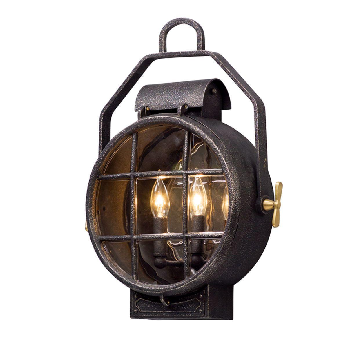 POINT LOOKOUT 19 in. 2 Lights Outdoor Wall Sconce Silver Finish - Bees Lighting