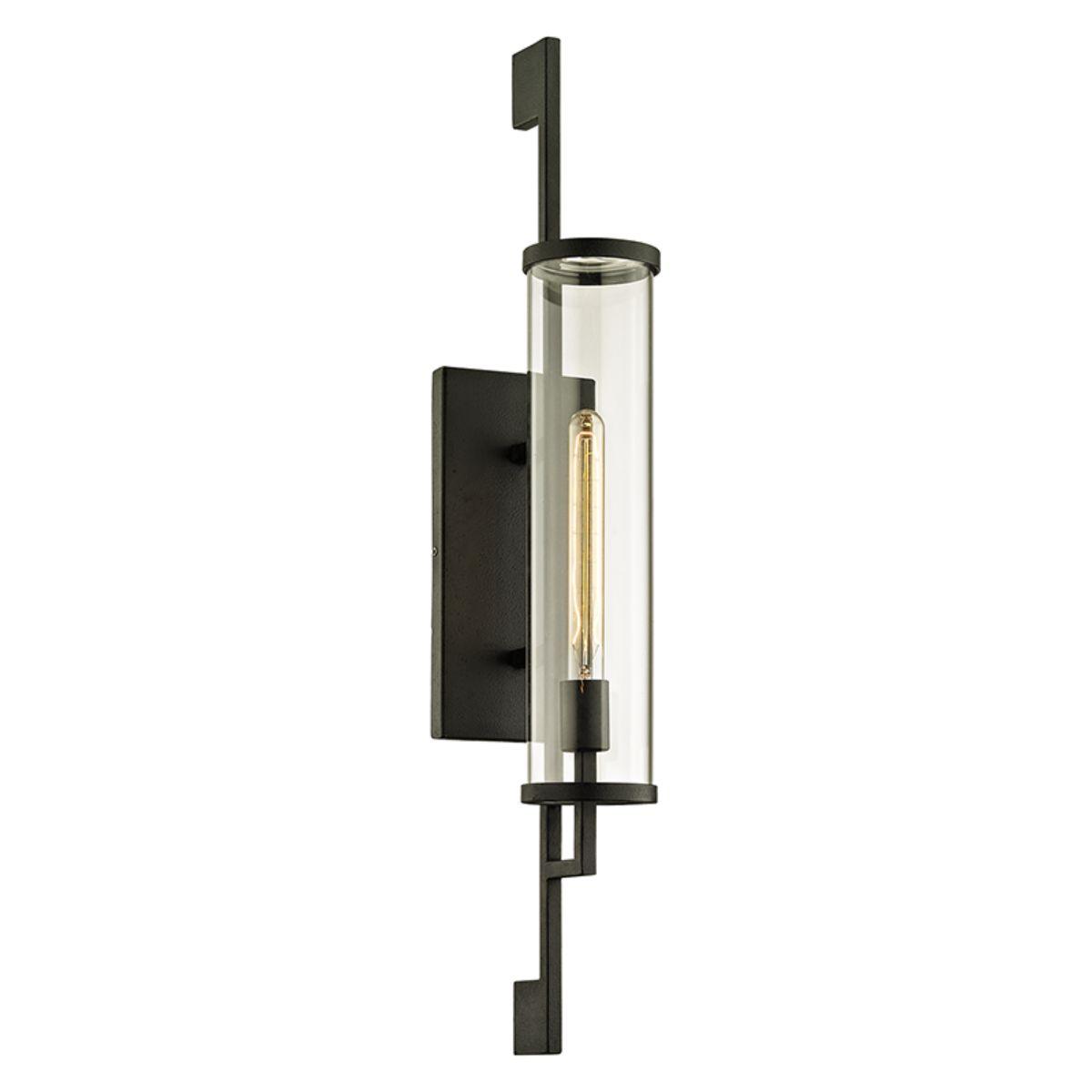 PARK SLOPE 12 in. Outdoor Wall Sconce Forged iron Finish - Bees Lighting