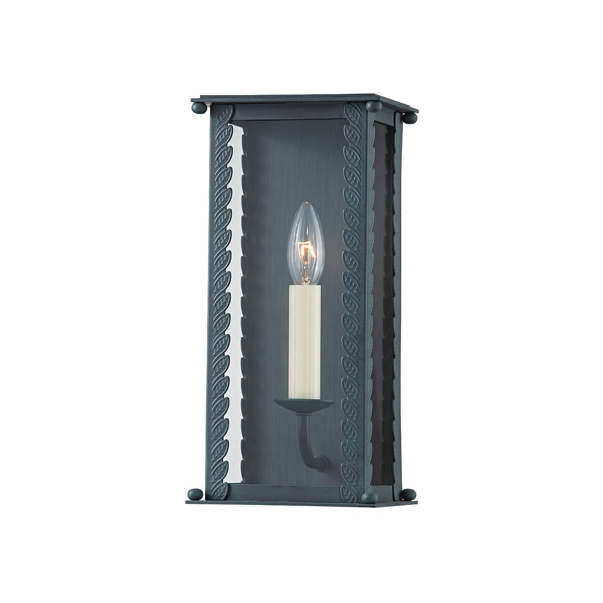 ZUMA 13 in. Outdoor Wall Sconce Gray Finish