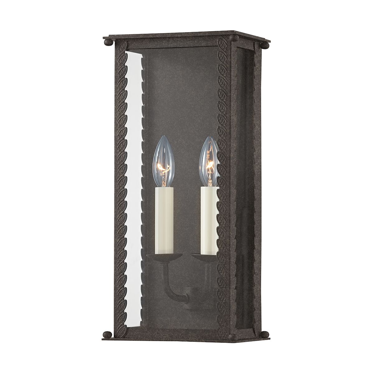 ZUMA 17 in. 2 Lights Outdoor Wall Sconce French iron Finish