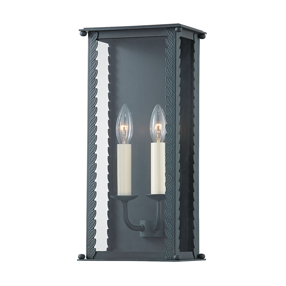 ZUMA 17 in. 2 Lights Outdoor Wall Sconce Gray Finish