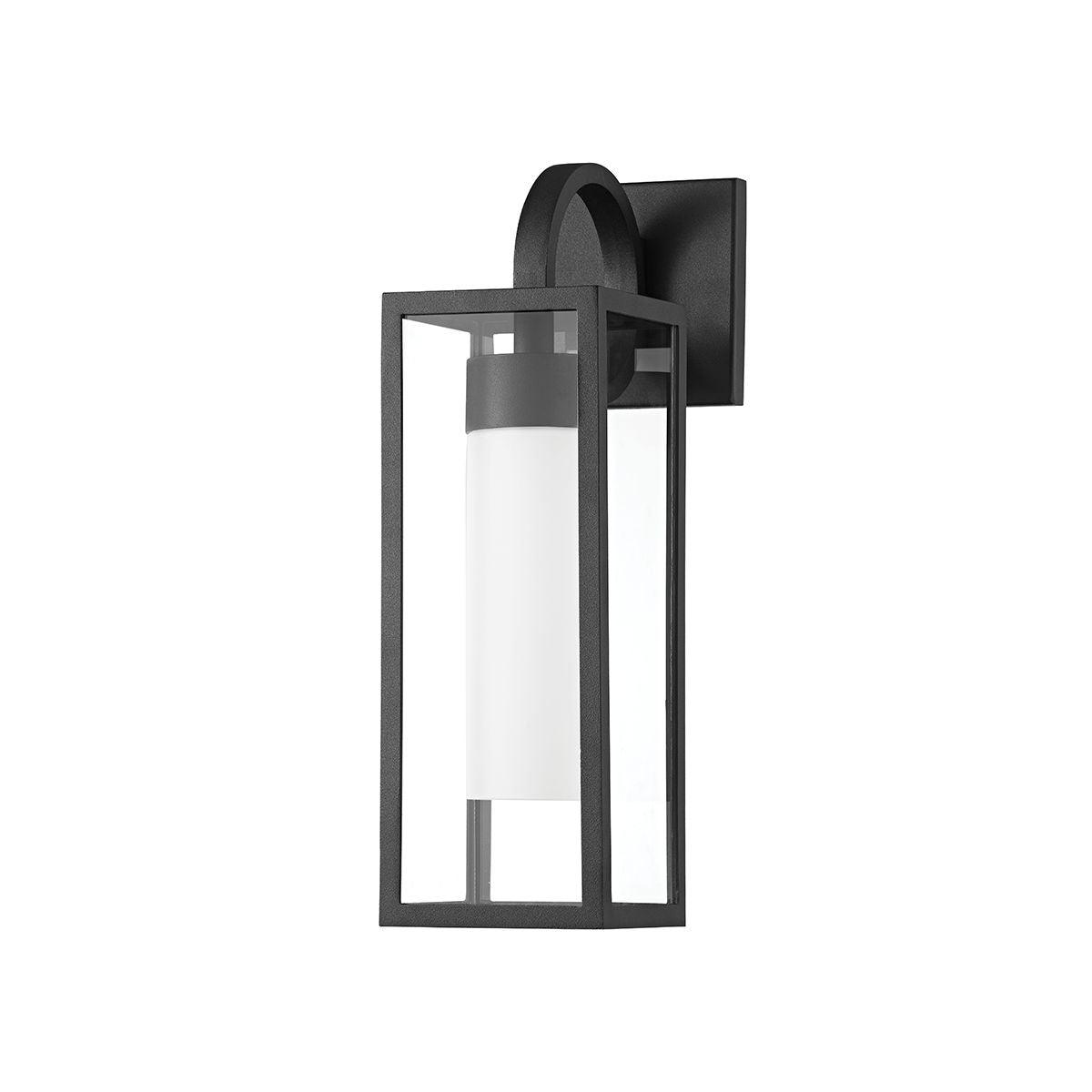 PAX 17 in. Outdoor Wall Lantern Textured Black Finish - Bees Lighting