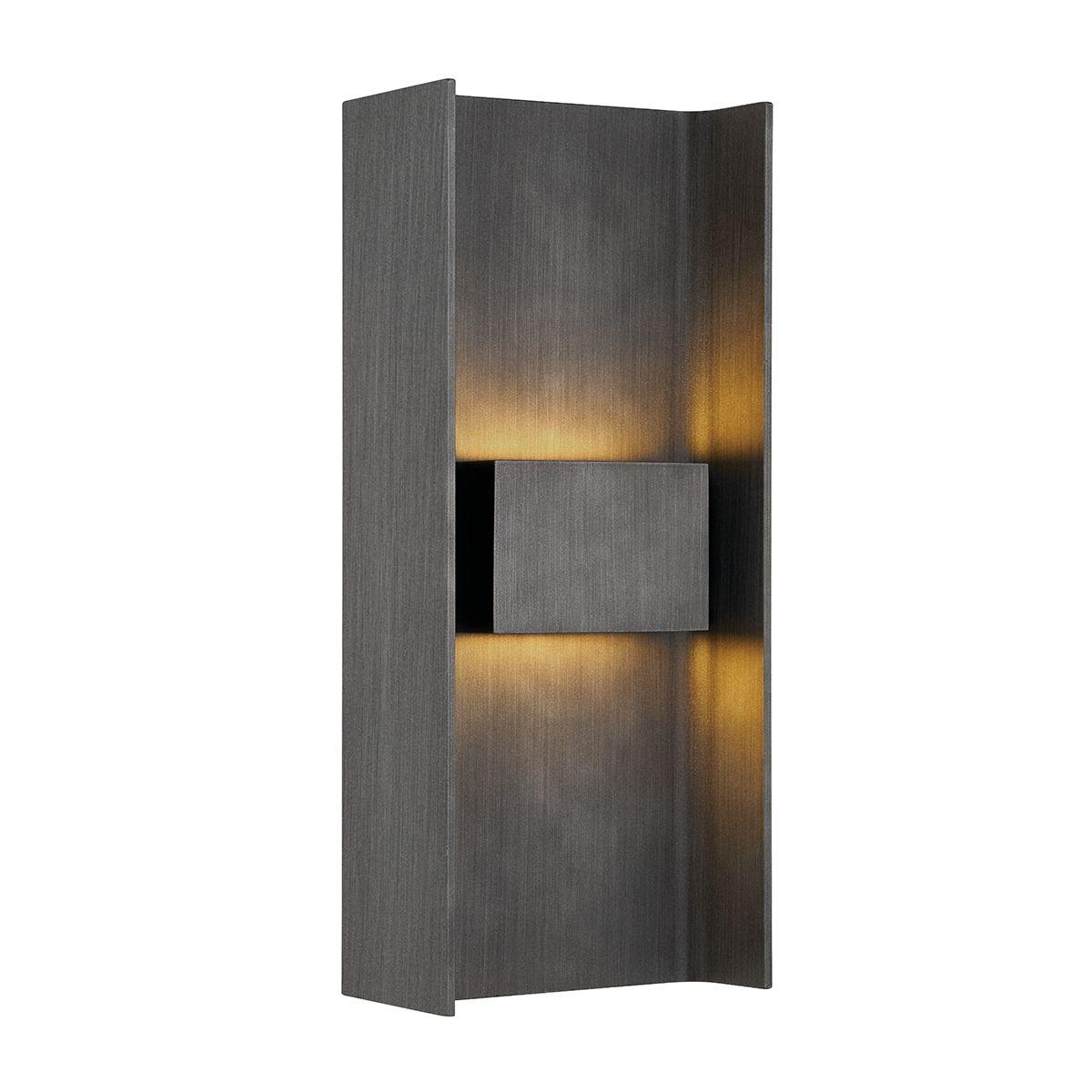 SCOTSMAN 18 in. 2 Lights LED Outdoor Wall Sconce Graphite Finish - Bees Lighting