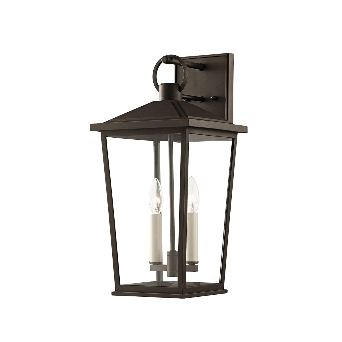 SOREN 20 in. 2 Lights Outdoor Wall Lantern Textured Bronze Finish