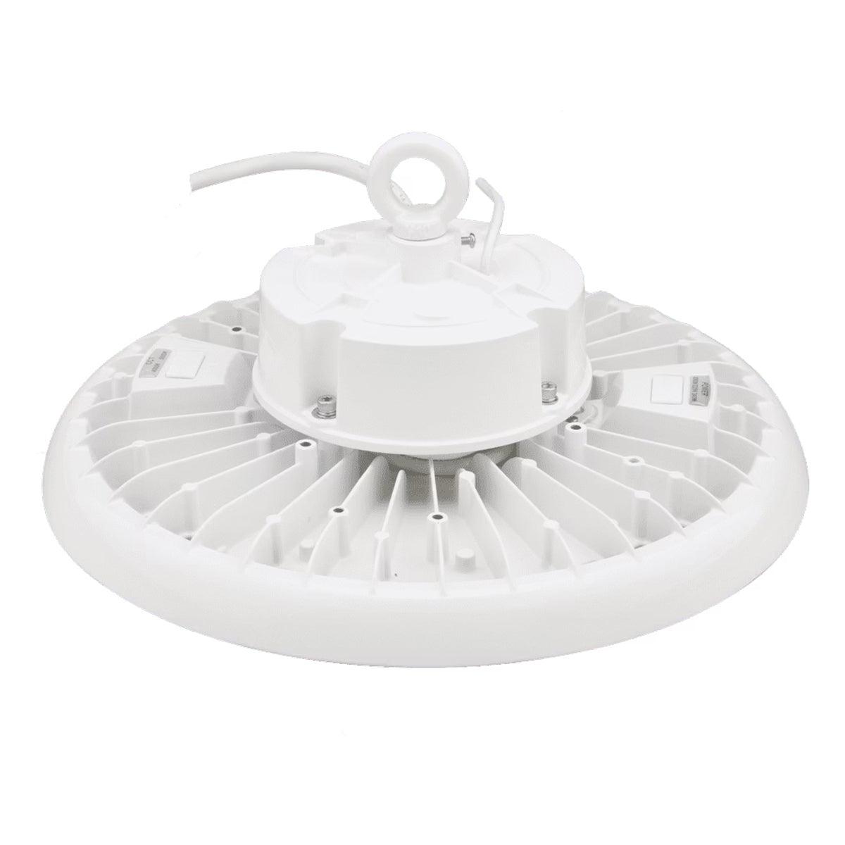 Round High Bay LED Light, 100/130/150W, 35K/40K/50K, 120-277V, White - Bees Lighting