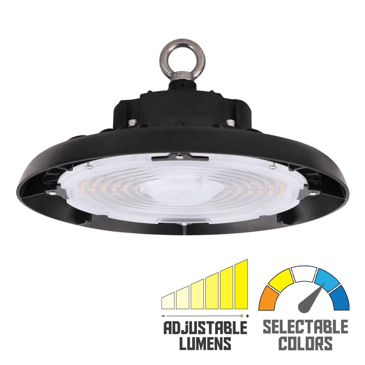 Eiko BAYE3 Round High Bay, Power and Field CCeT Selectable, 0-10V Dimming - Bees Lighting