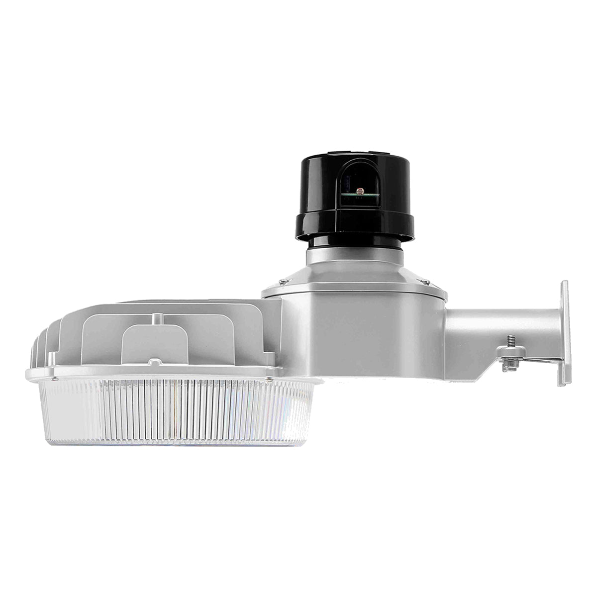 LED Street Light With Photocell, 32-80W, 12000Lm, 30K/40K/50K, Pole Mount, 120-277V, Silver