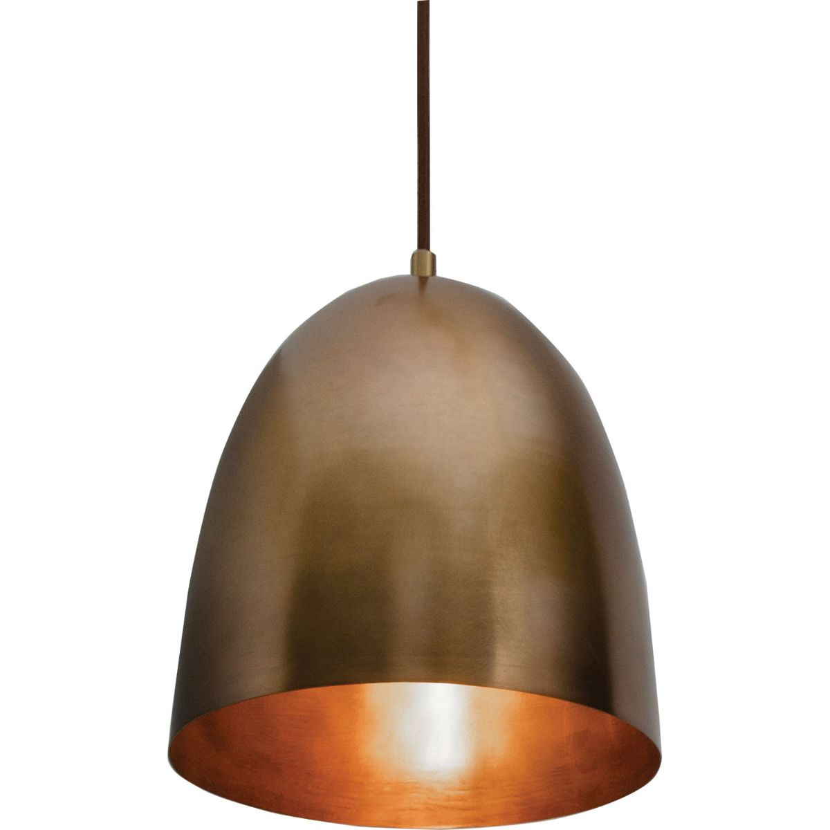 Brooklyn 10 in. Pendant Light Antique Brass Finish