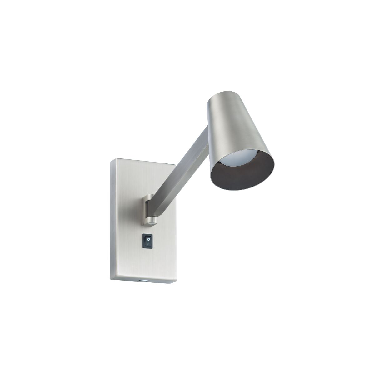 Grisham 14 in. LED Swing Arm Wall Sconce 3000K Brushed Nickel finish - Bees Lighting