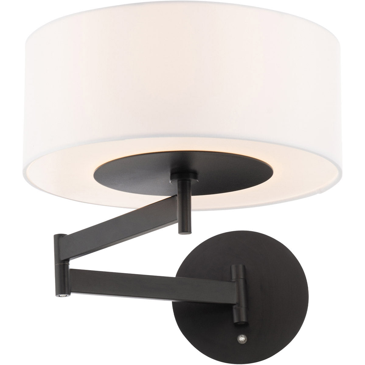 Chelsea 23 in. LED Swing Arm Wall Sconce 3000K Black Finish