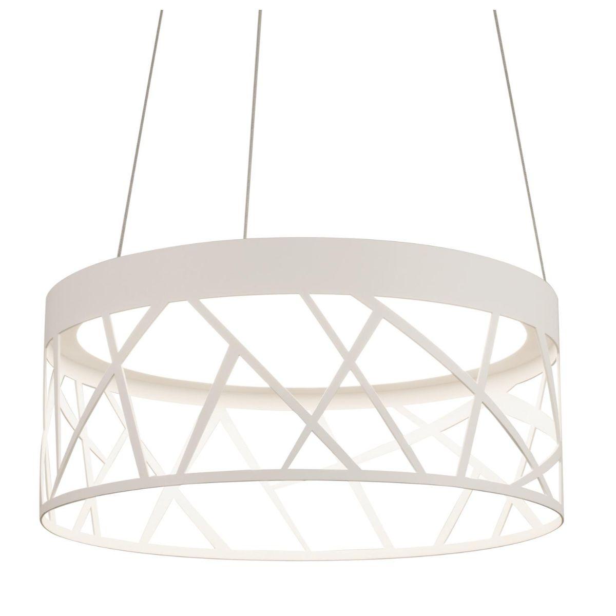 Boon 20 in. LED Pendant Light White Finish - Bees Lighting