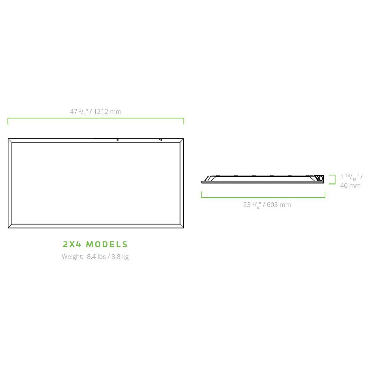 2x4 LED Flat Panel Light, 3750 Lumens, 30/40/50 Watts, 35K/40K/50K, 120/347V - Bees Lighting