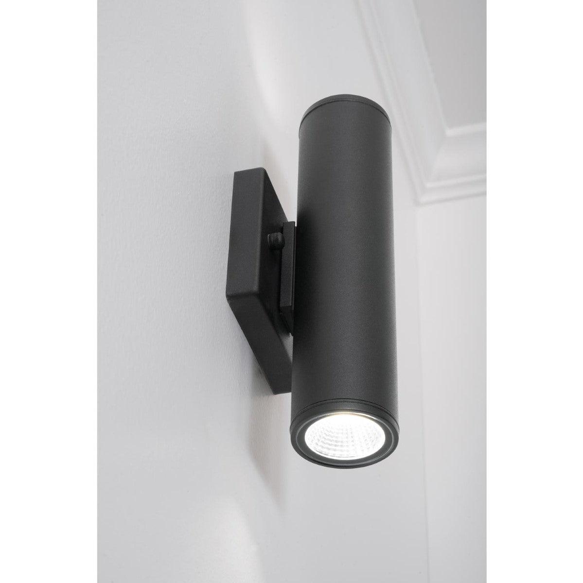 Beverly 10 in. LED Outdoor Wall Light 120-277V, Selectable CCT Black - Bees Lighting