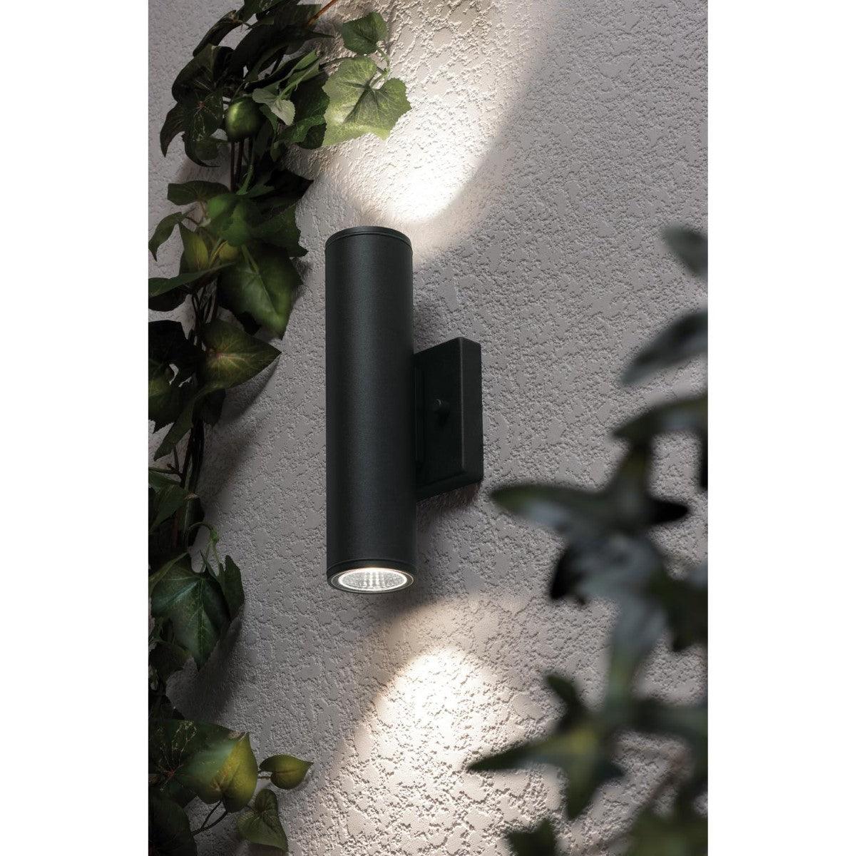 Beverly 10 in. LED Outdoor Wall Light 120-277V, Selectable CCT Black - Bees Lighting