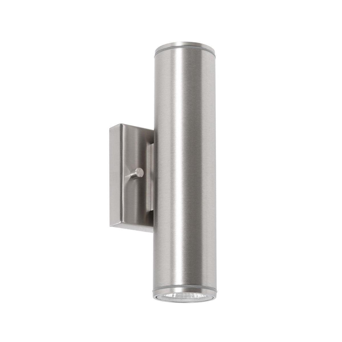 Beverly 10 in. LED Outdoor Wall Light 120-277V, Selectable CCT Satin Nickel - Bees Lighting