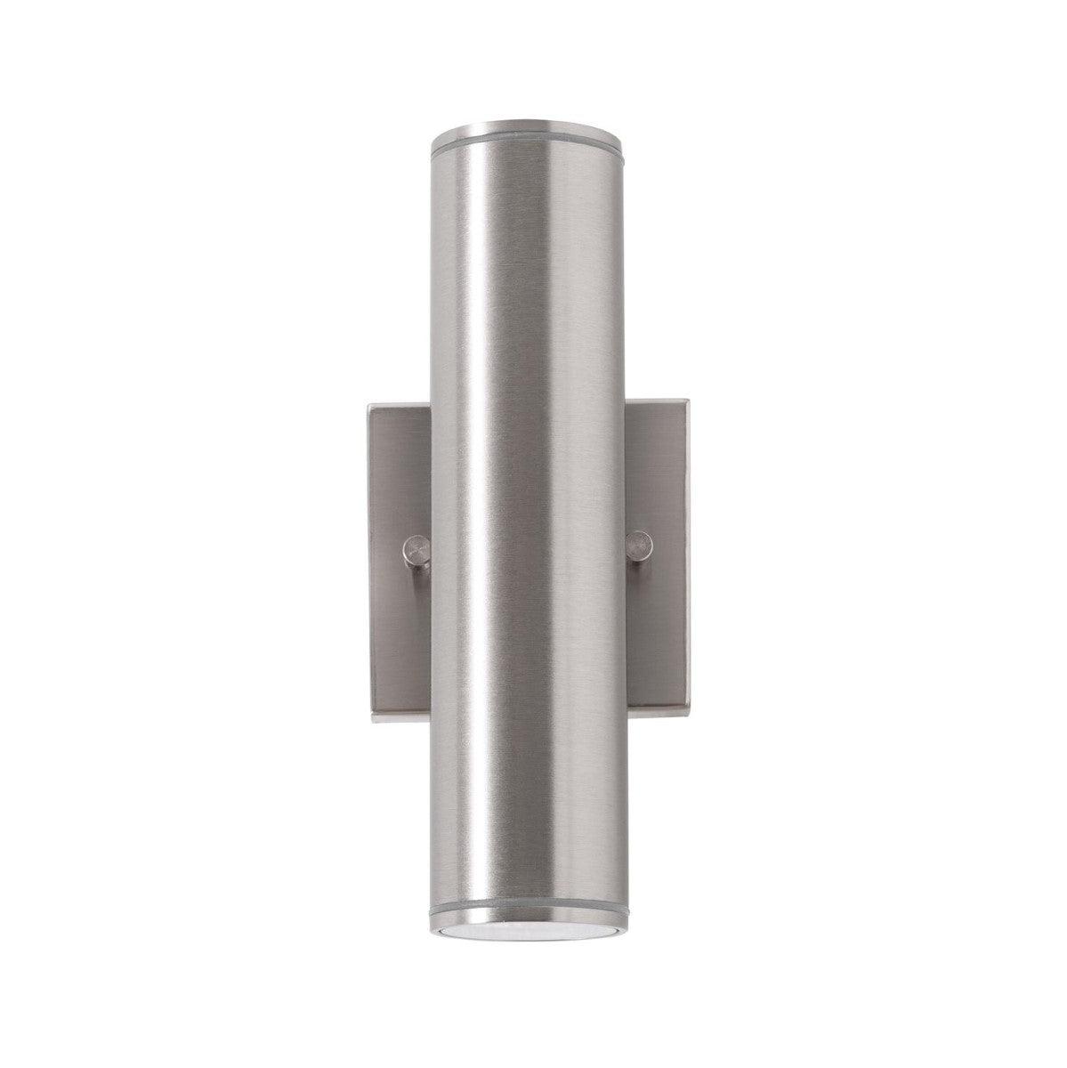 Beverly 10 in. LED Outdoor Wall Light 120-277V, Selectable CCT Satin Nickel - Bees Lighting