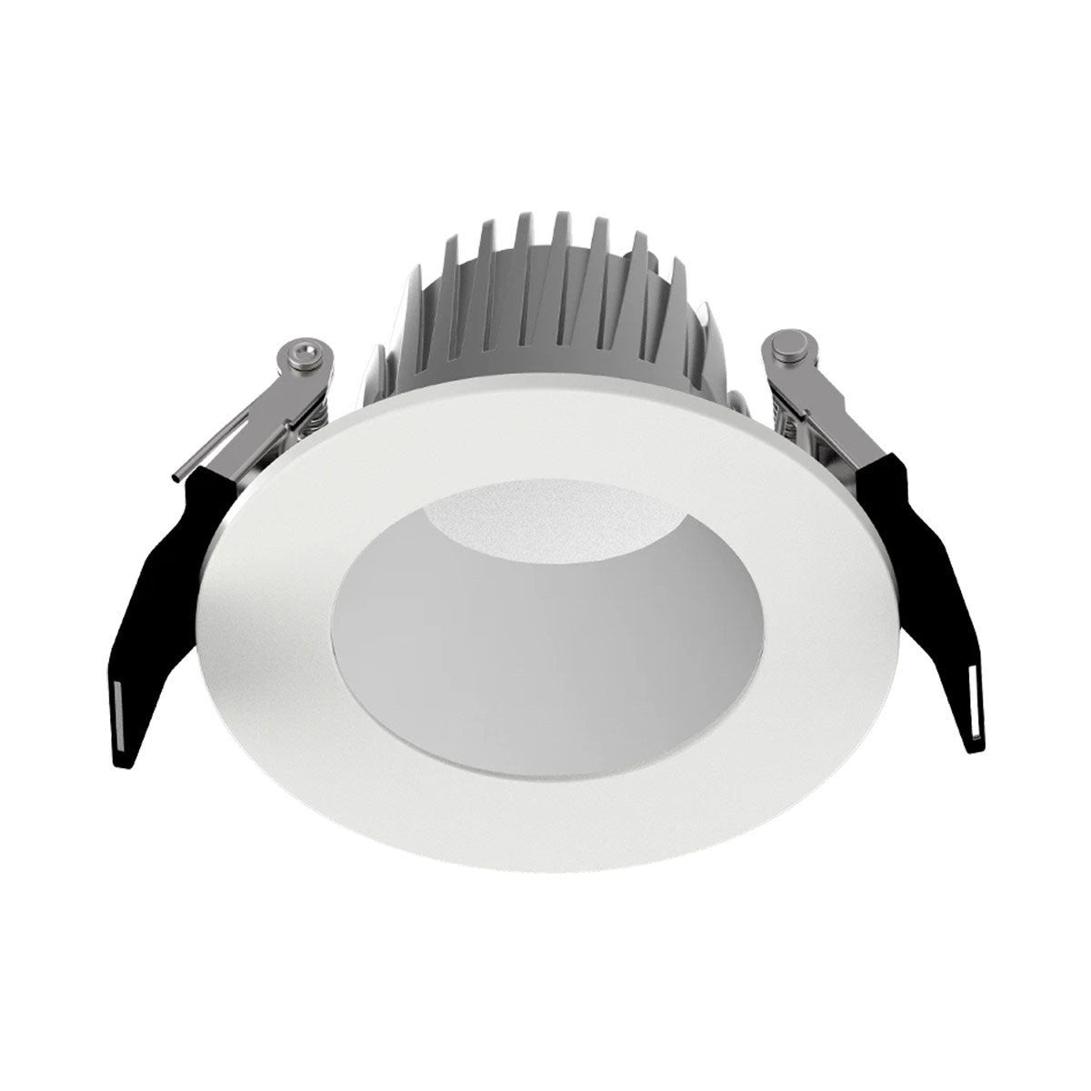 4 Inch Deep Regress LED Commercial Downlight, 8W|10W|11W, 700 Lumens, Selectable CCT, Matte Silver Finish