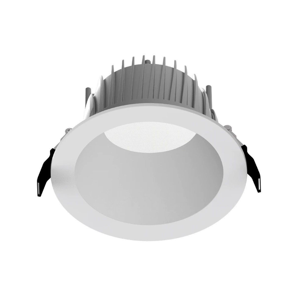 6 Inch Deep Regress LED Commercial Downlight, 12W|18W|24W, 1600 Lumens, Selectable CCT, Matte Silver Finish