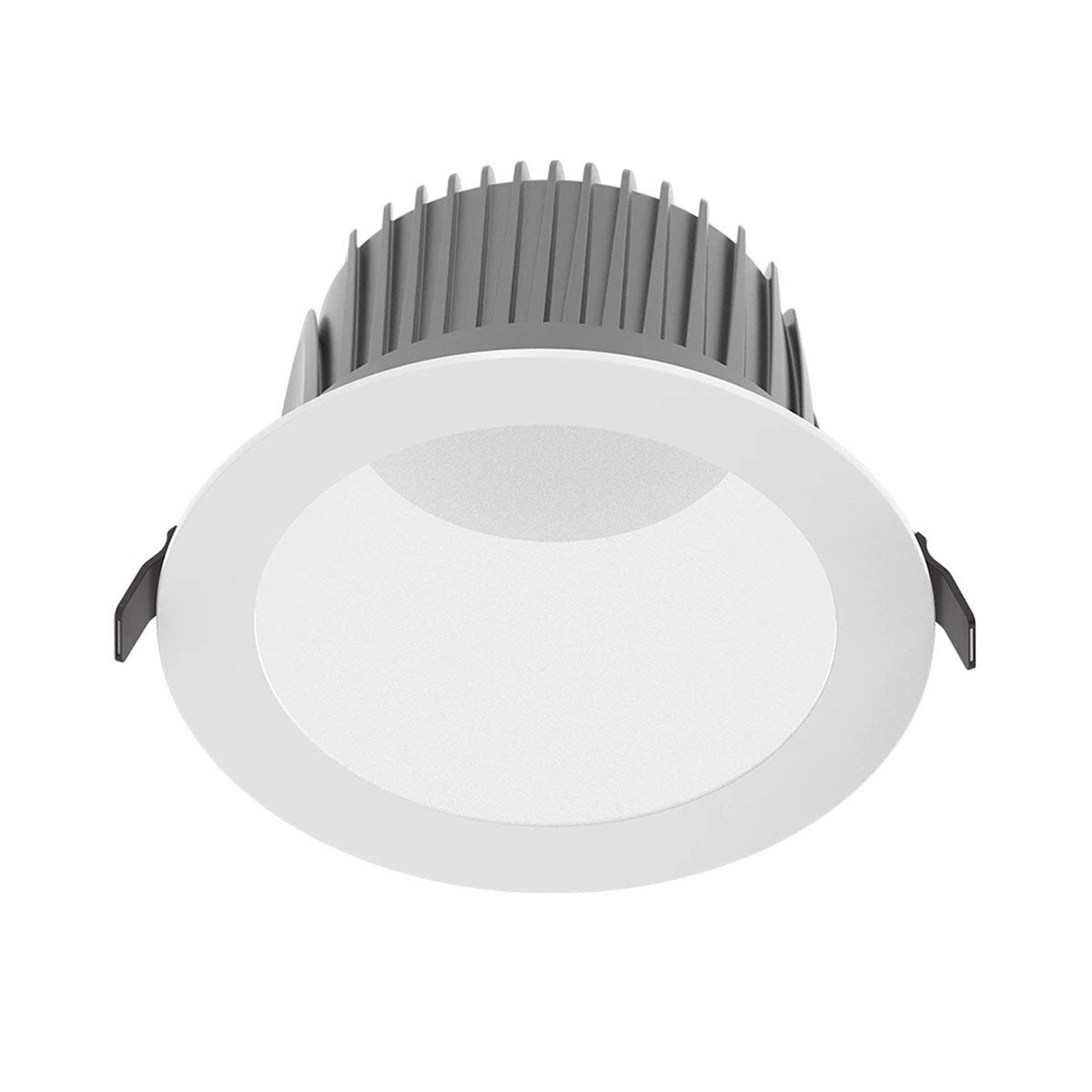 8 Inch Deep Regress LED Commercial Downlight, 34W|46W|59W, 5000 Lumens, Selectable CCT, White Finish