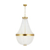 Summerhill 25 in. 12 Lights Chandelier Brushed Brass Finish - Bees Lighting