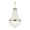 Summerhill 36 in. 12 Lights Chandelier Brushed Brass Finish - Bees Lighting