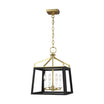 Carlow 14 in. 4 Lights Chandelier Black Finish - Bees Lighting