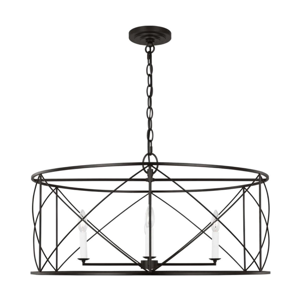 Beatrix 30 in. 4 lights Chandelier Iron finish - Bees Lighting