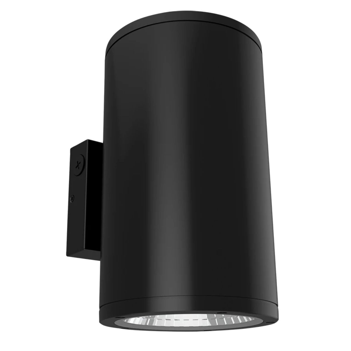 10 In 1 Light LED Outdoor Cylinder Up/Down Wall Light Black Finish - Bees Lighting