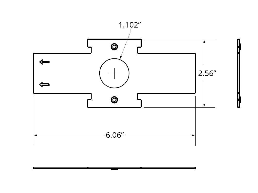 High Bay Pendant Mount Slider - Bees Lighting