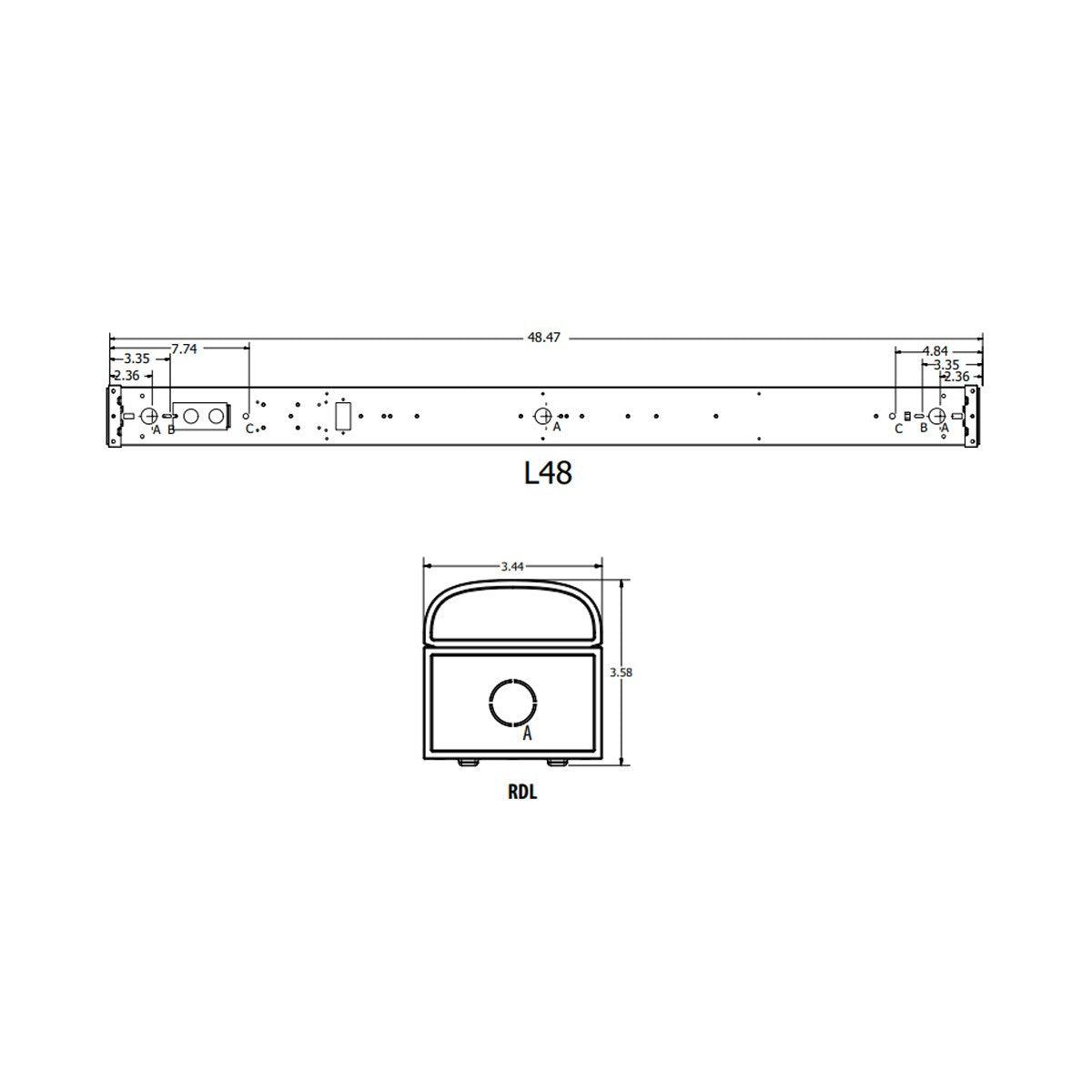 Lithonia CLX 7000LM HEF RDL 35K 4ft LED Strip Bees Lighting