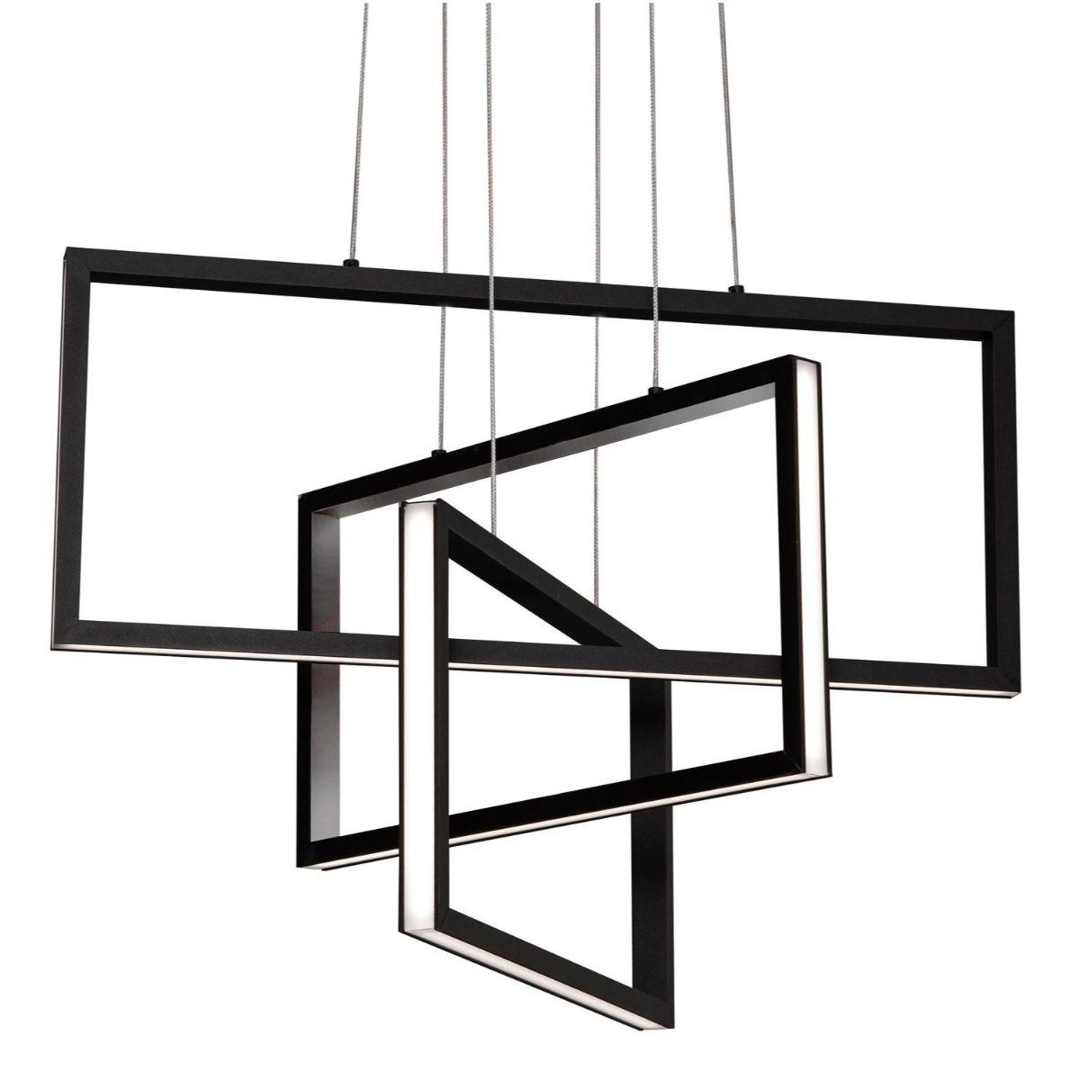 Cole 24 in. LED Pendant Light Black finish - Bees Lighting