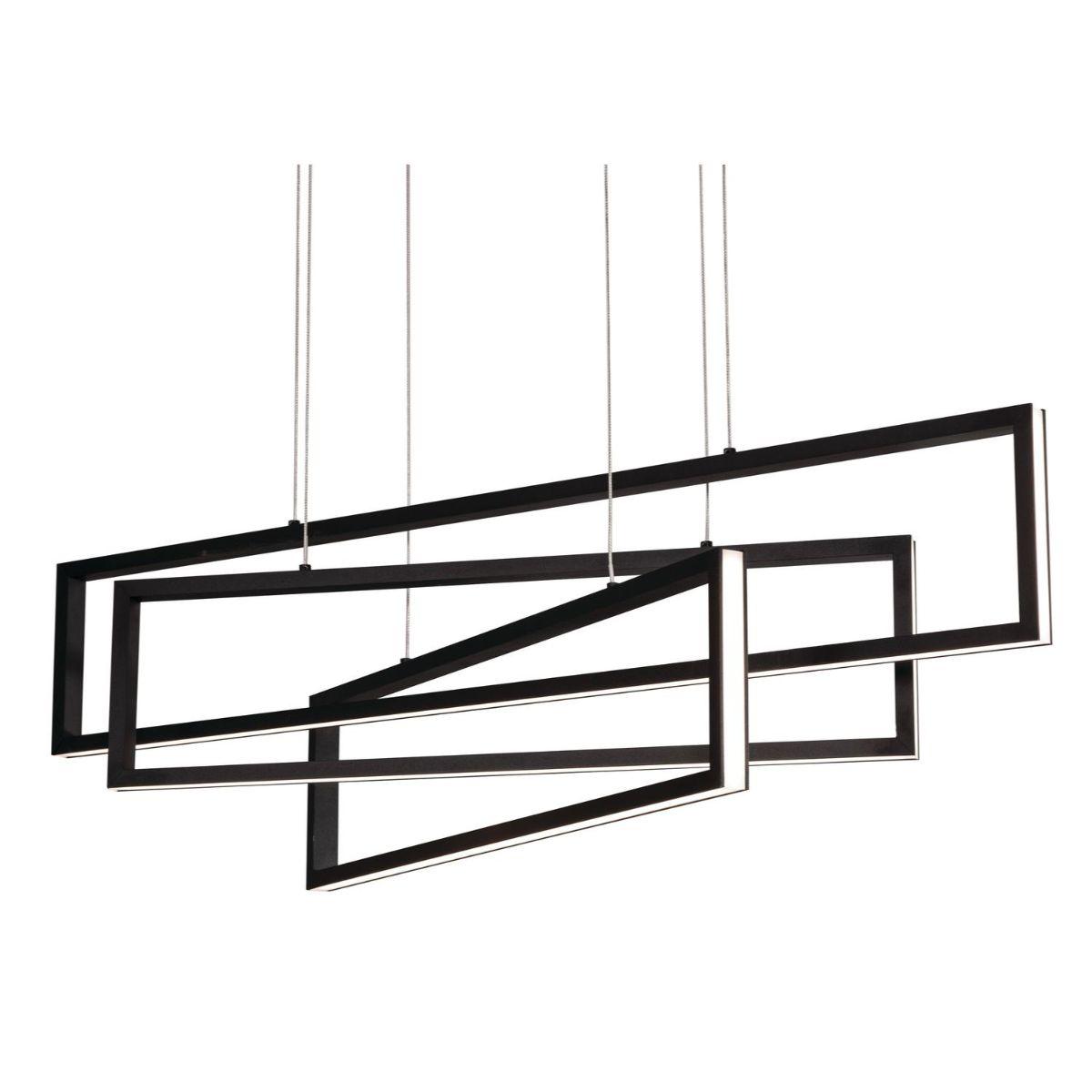 Cole 39 in. LED Pendant Light Black finish - Bees Lighting