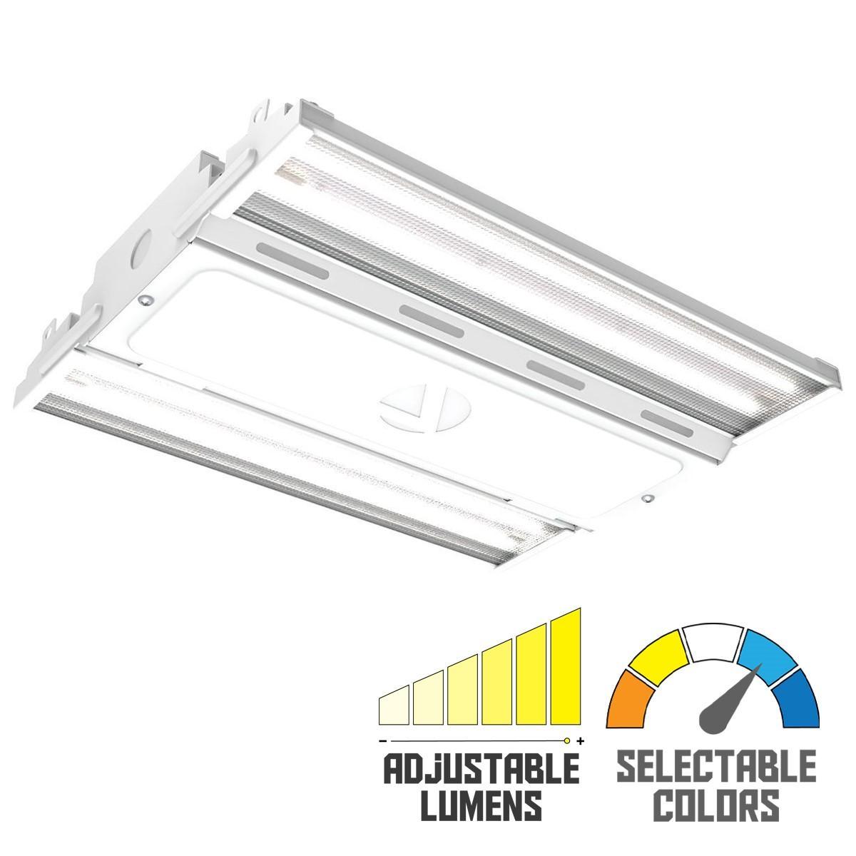 Compact Pro LED High Bay, Switchable Lumens 12000/18000 and CCT 4000K/5000K, 120/277V - Bees Lighting
