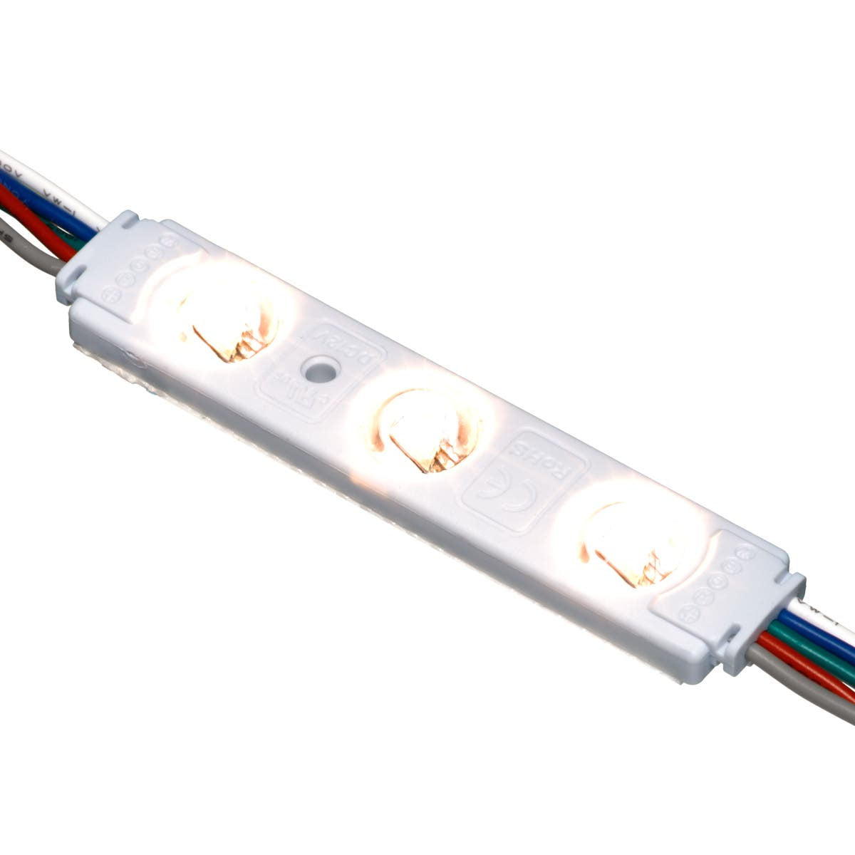 RGBW LED Channel Ray, 3 LEDs, 20 Modules, 12VDC - Bees Lighting