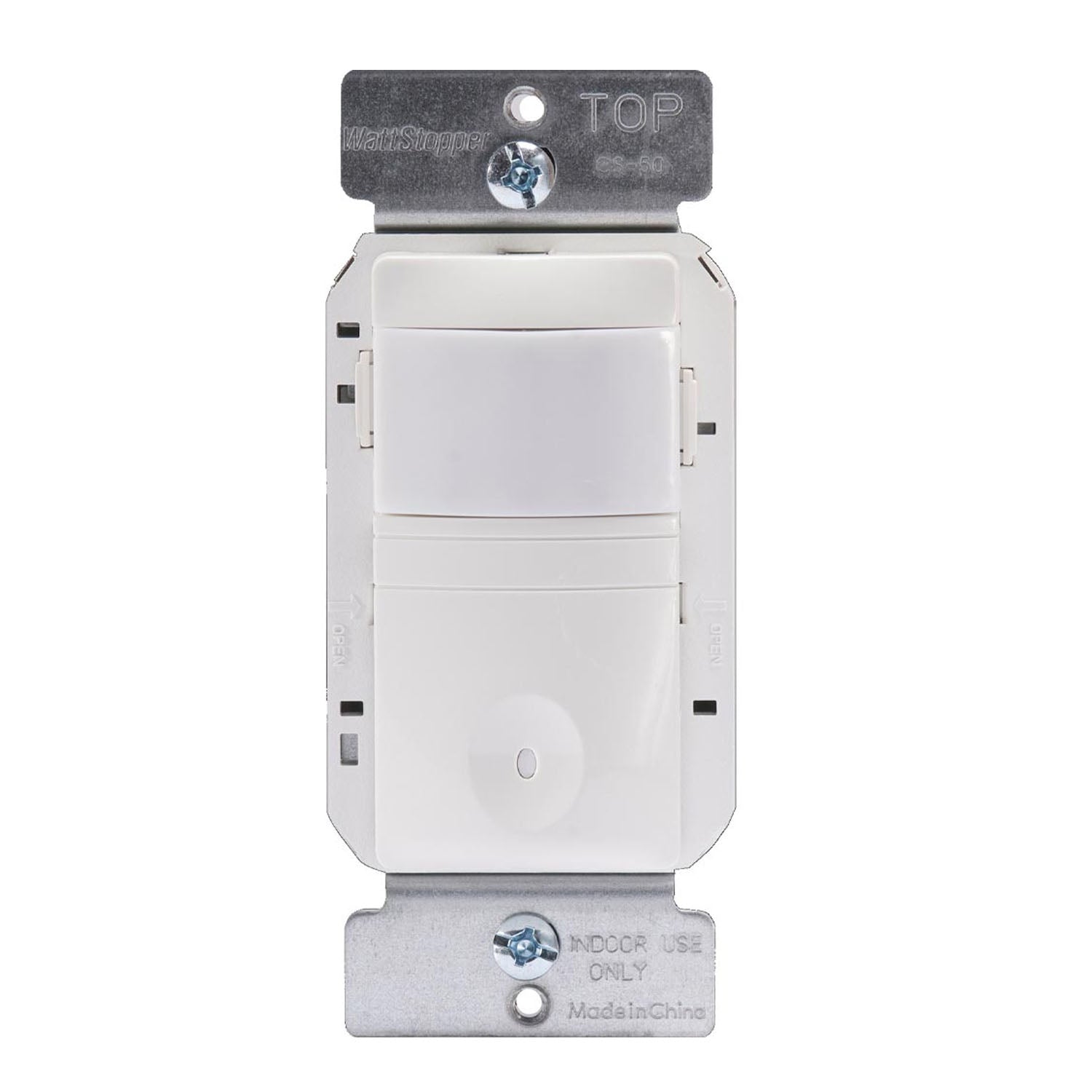 PIR 180º Vacancy Motion Sensor Wall Switch, 600W, 120V, White