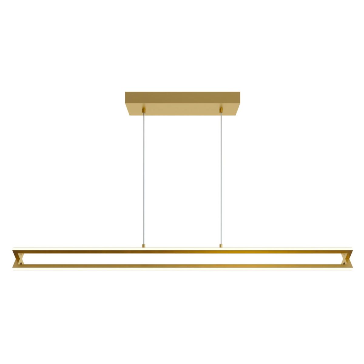 Cass 48 in. LED Pendant Light Gold finish