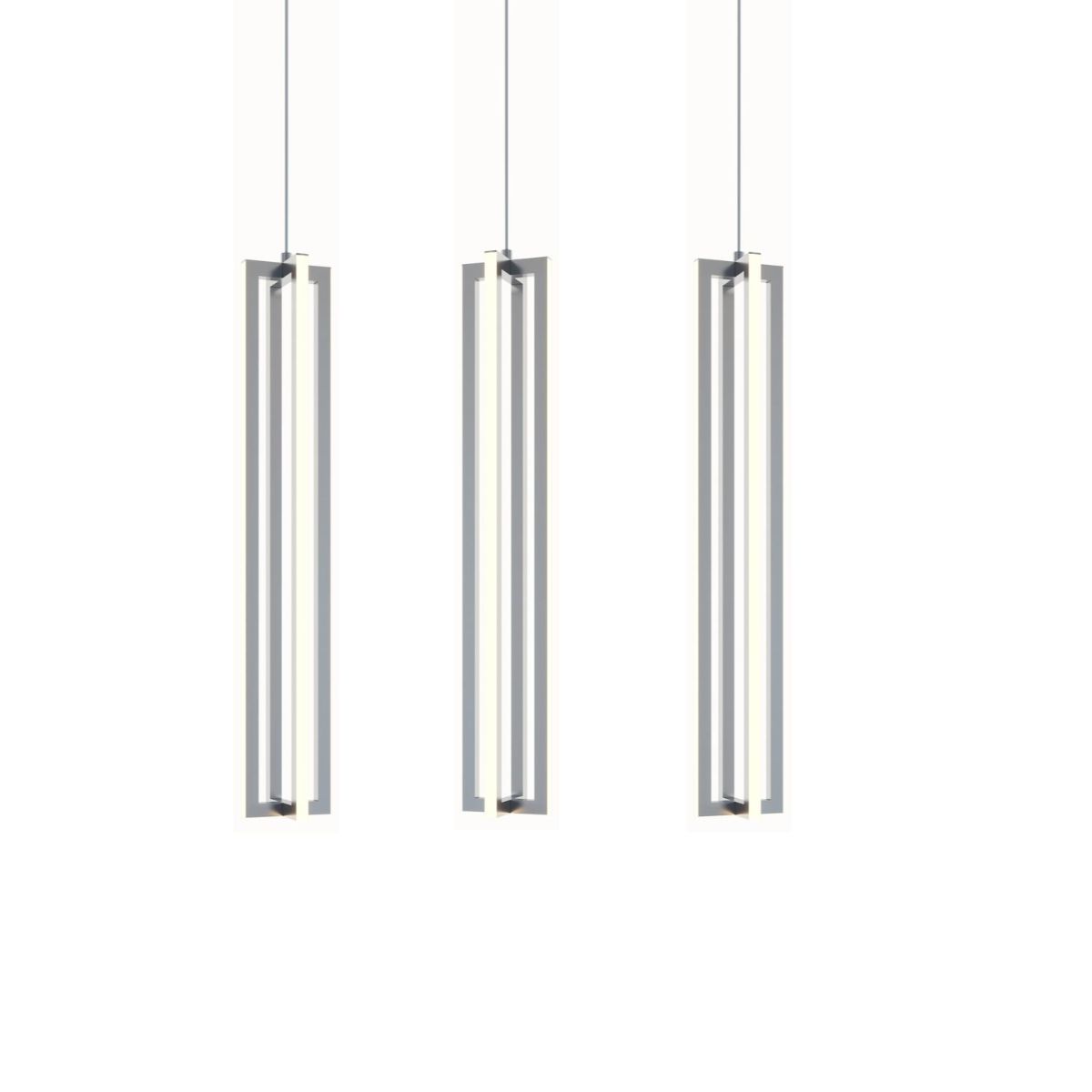 Cass 36 in. LED Pendant Light Satin Nickel finish